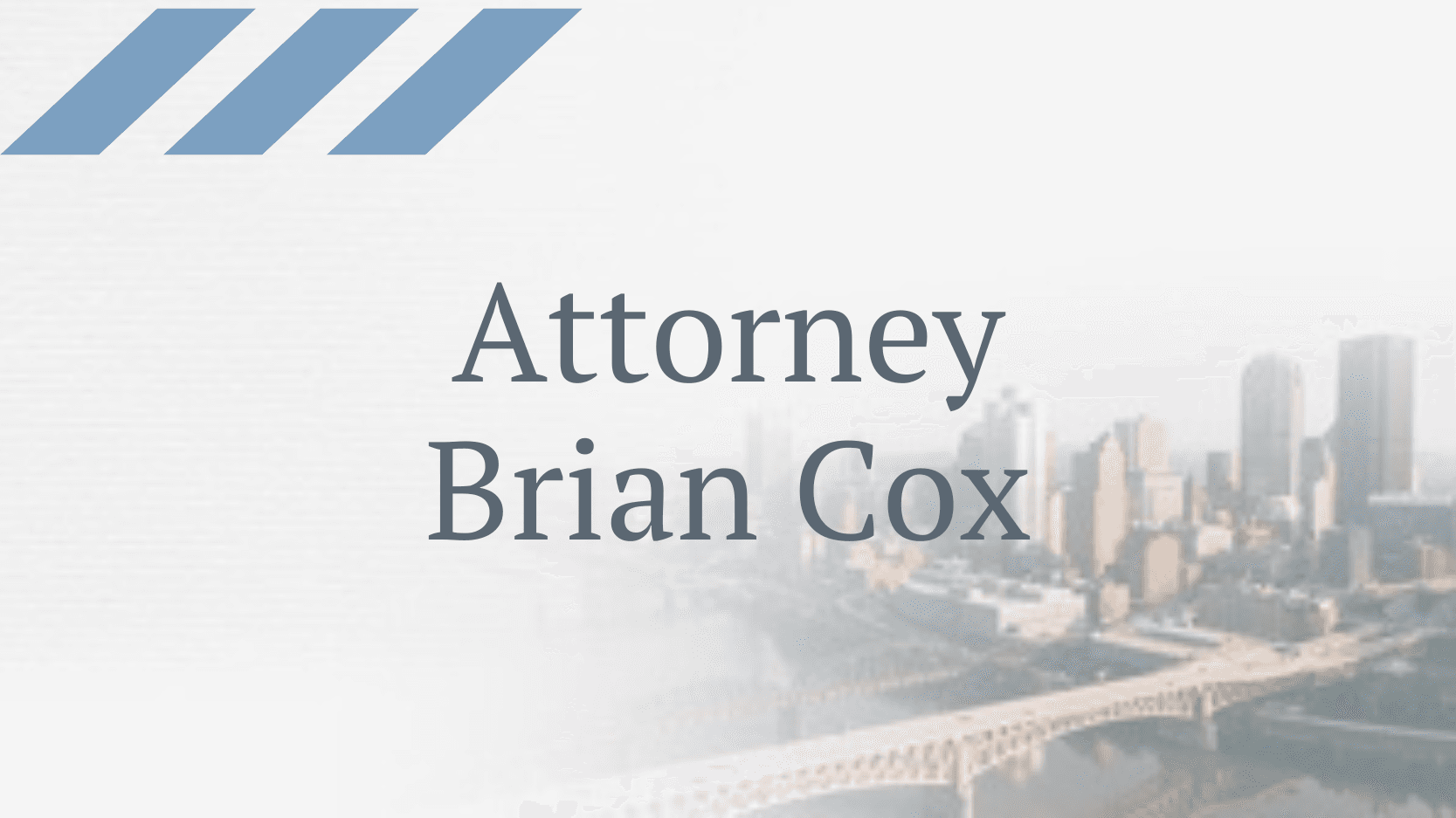 Video Attorney Brian Cox